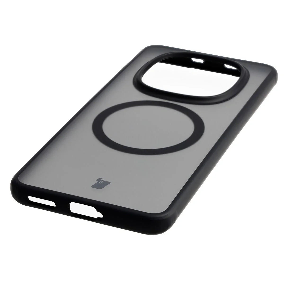 Handyhülle mit Magnetring für Xiaomi Redmi Note 15 4G / 5G / POCO M8 5G, Bizon Case MatteO, Getönt-Schwarz