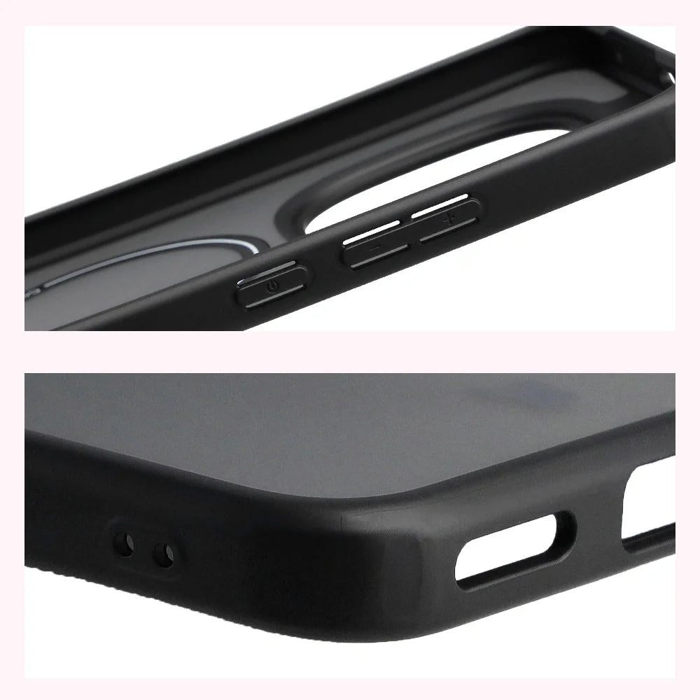 Handyhülle mit Magnetring für Xiaomi Redmi Note 15 Pro Plus 5G / Poco M8 Pro, Bizon Case MatteO, Getönt-Schwarz