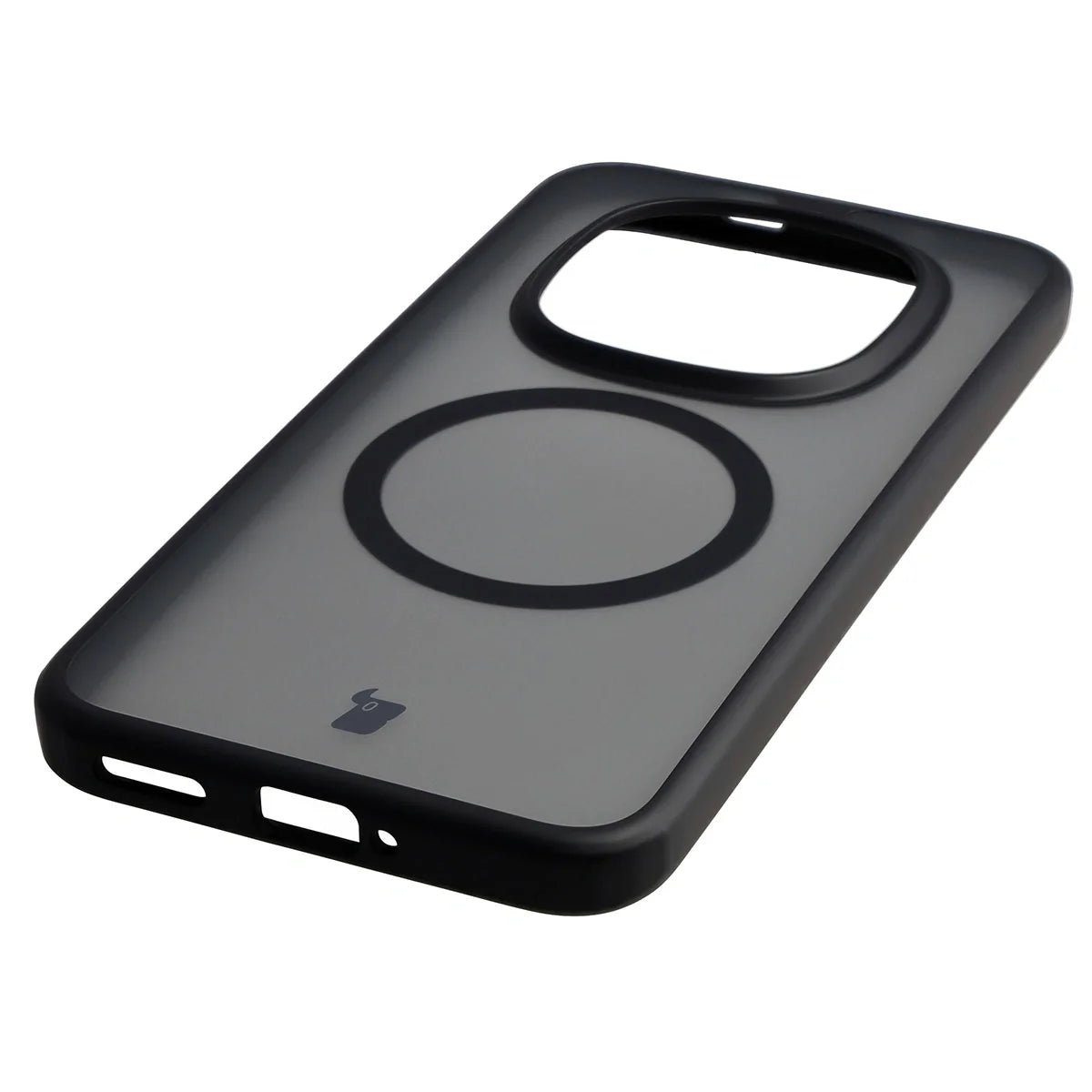 Handyhülle mit Magnetring für Xiaomi Redmi Note 15 Pro Plus 5G / Poco M8 Pro, Bizon Case MatteO, Getönt-Schwarz