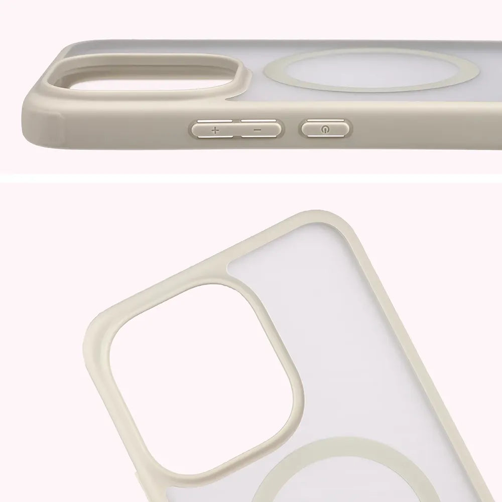 Handyhülle mit Magnetring für Xiaomi Redmi Note 17 4G/5G, Bizon Case MatteO, Getönt-Beige (4/7)