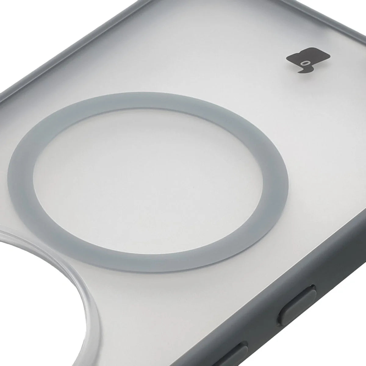 Handyhülle mit Magnetring für Nothing Phone (3a) Pro, Bizon Case MatteO, Getönt-Grau