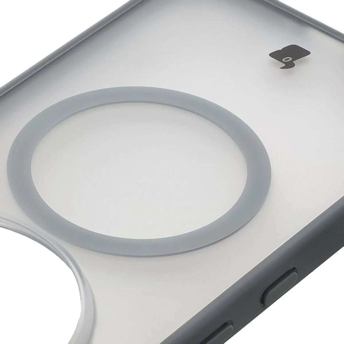 Schutzhülle mit Magnetring + gehärtetem Glas für Nothing Phone (3a) Pro, Bizon MatteO Pack, Getönt-Grau