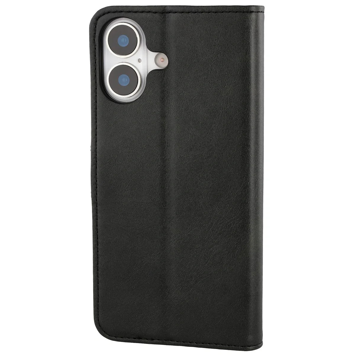Handyhülle mit Klappe für iPhone 17, Bizon Case Pocket, Schwarz