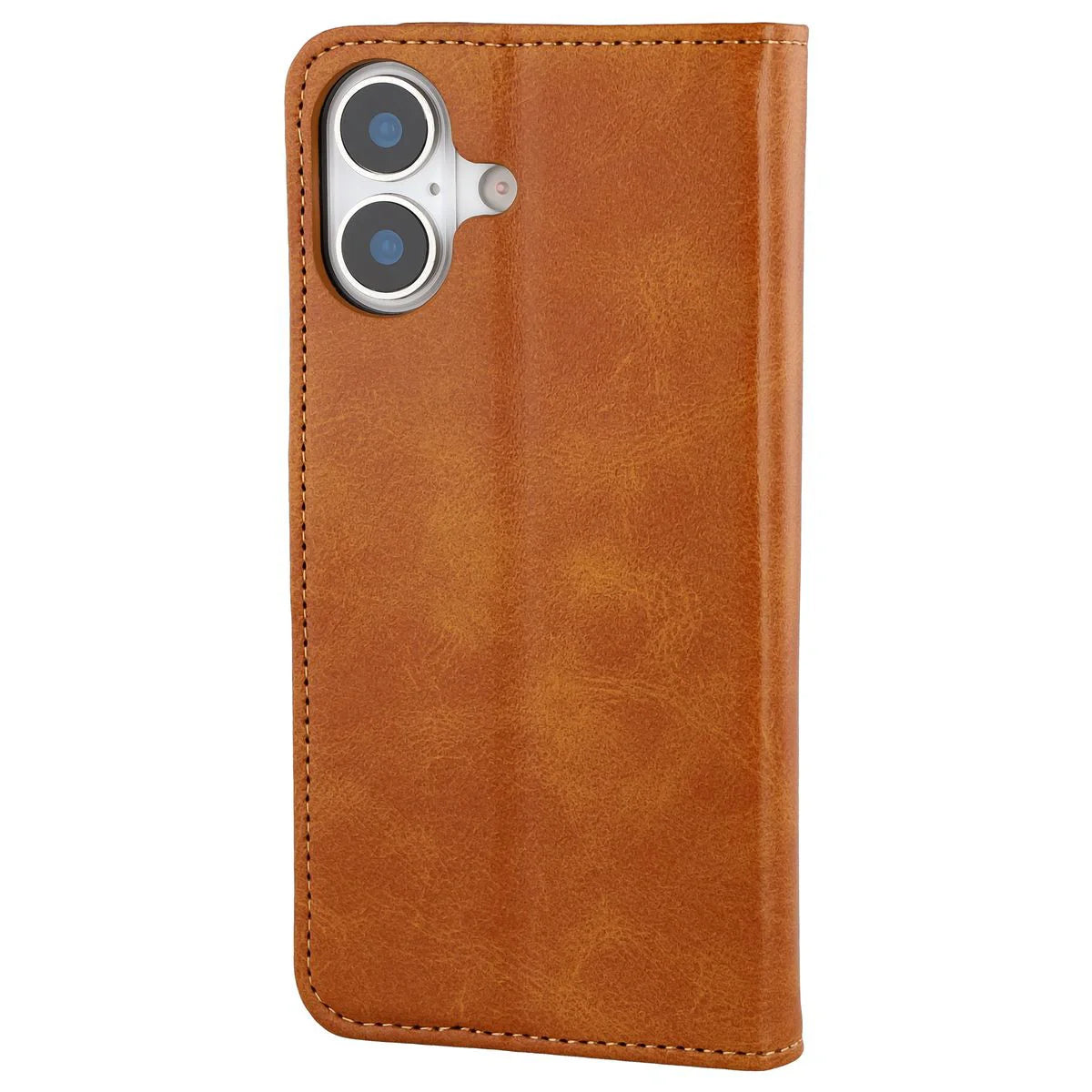Handyhülle mit Klappe für iPhone 17, Bizon Case Pocket, Braun