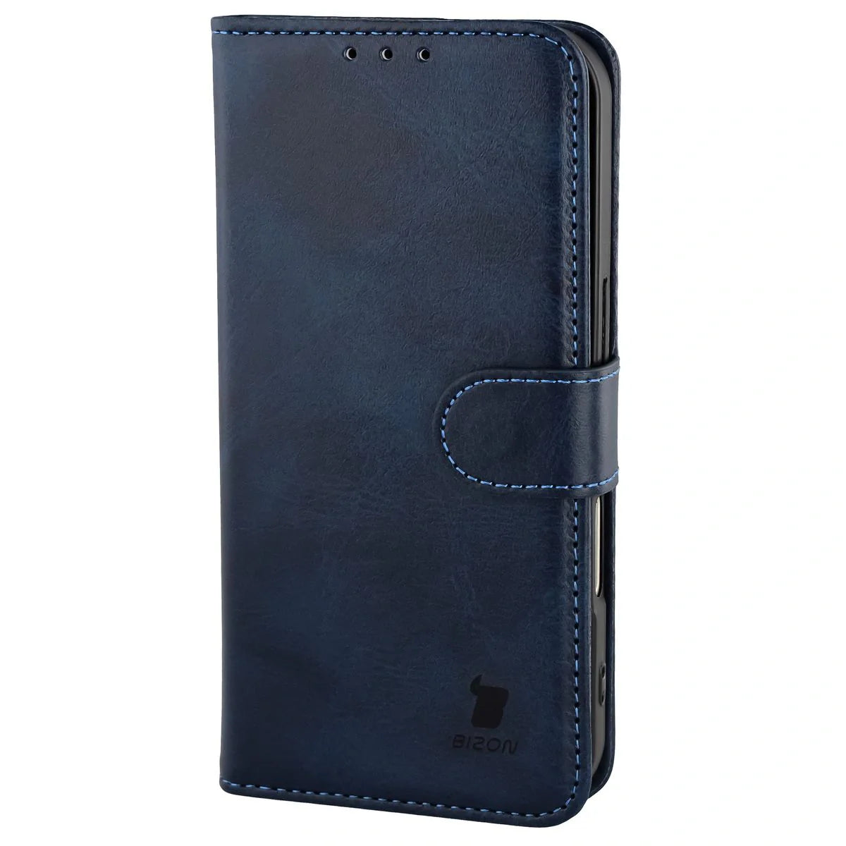 Handyhülle mit Klappe für iPhone 17, Bizon Case Pocket, Dunkelblau