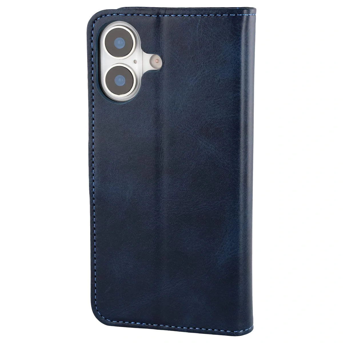 Handyhülle mit Klappe für iPhone 17, Bizon Case Pocket, Dunkelblau