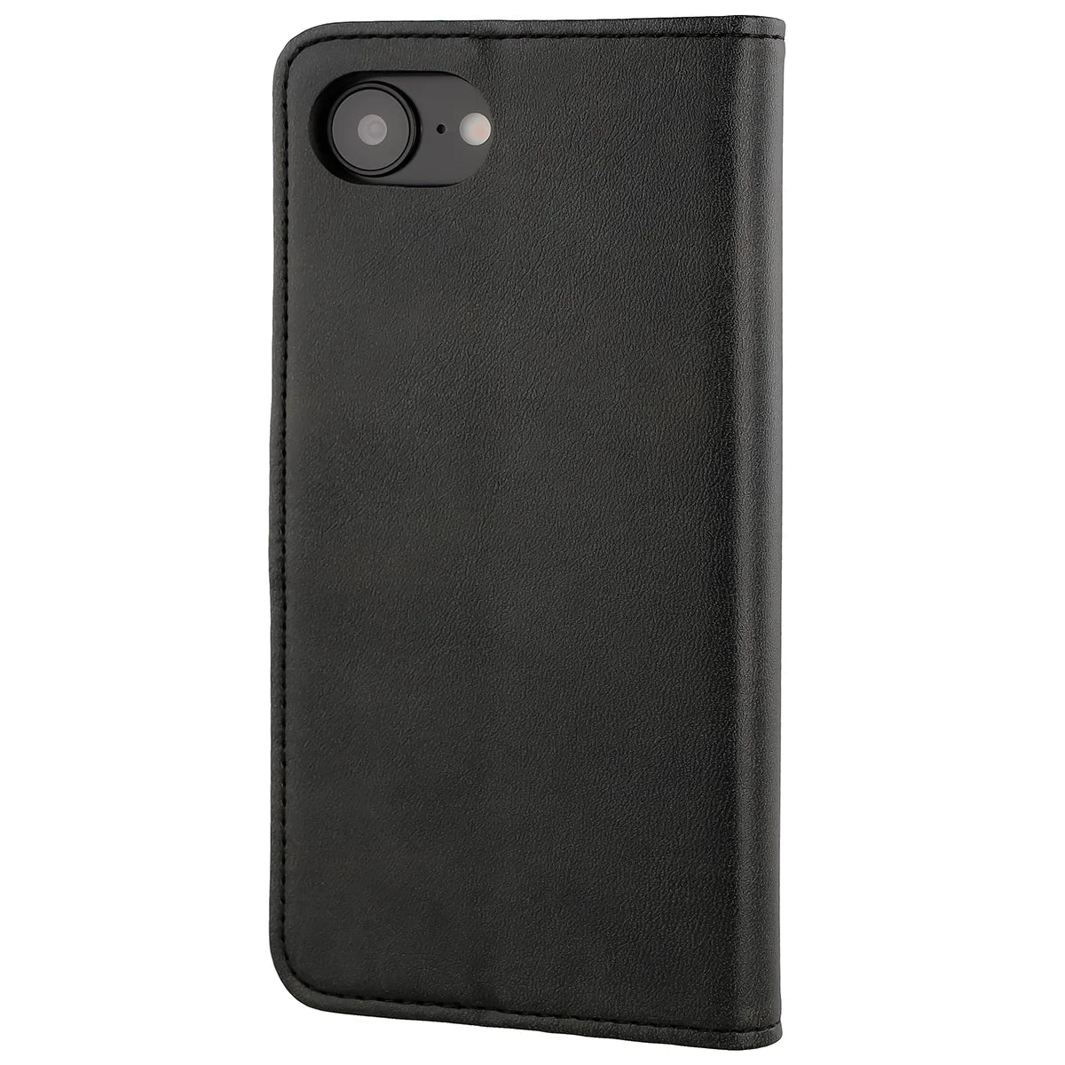 Handyhülle mit Klappe für iPhone 17e / 16e, Bizon Case Pocket, Schwarz