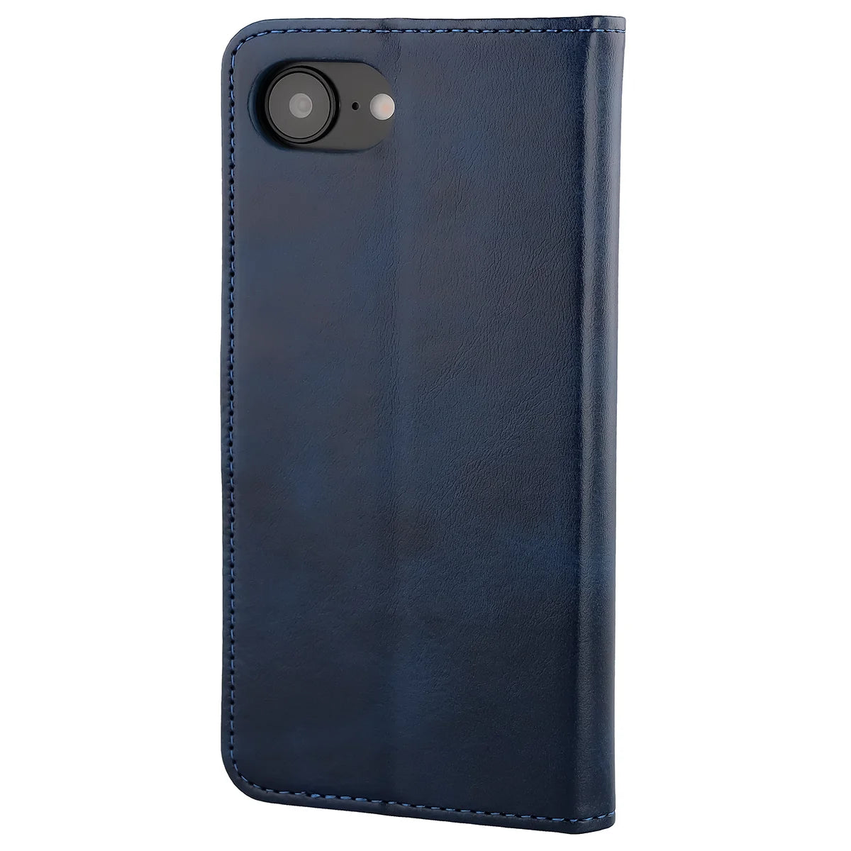 Handyhülle mit Klappe für iPhone 17e / 16e, Bizon Case Pocket, Dunkelblau