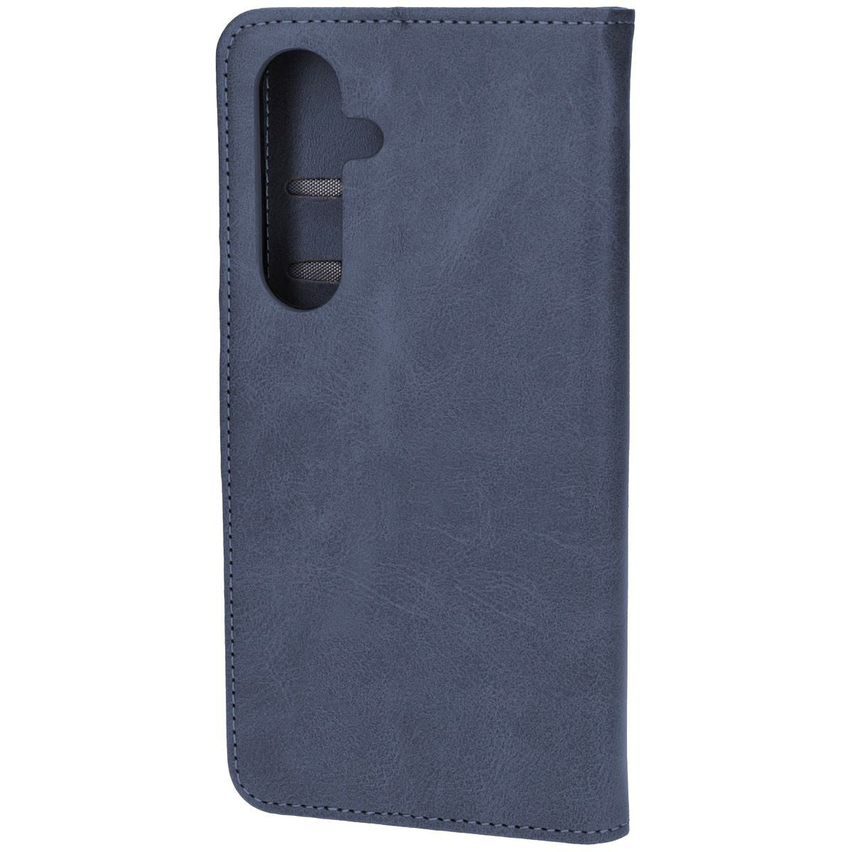 Handyhülle mit Klappe für Galaxy S24 FE, Bizon Case Pocket, Dunkelblau