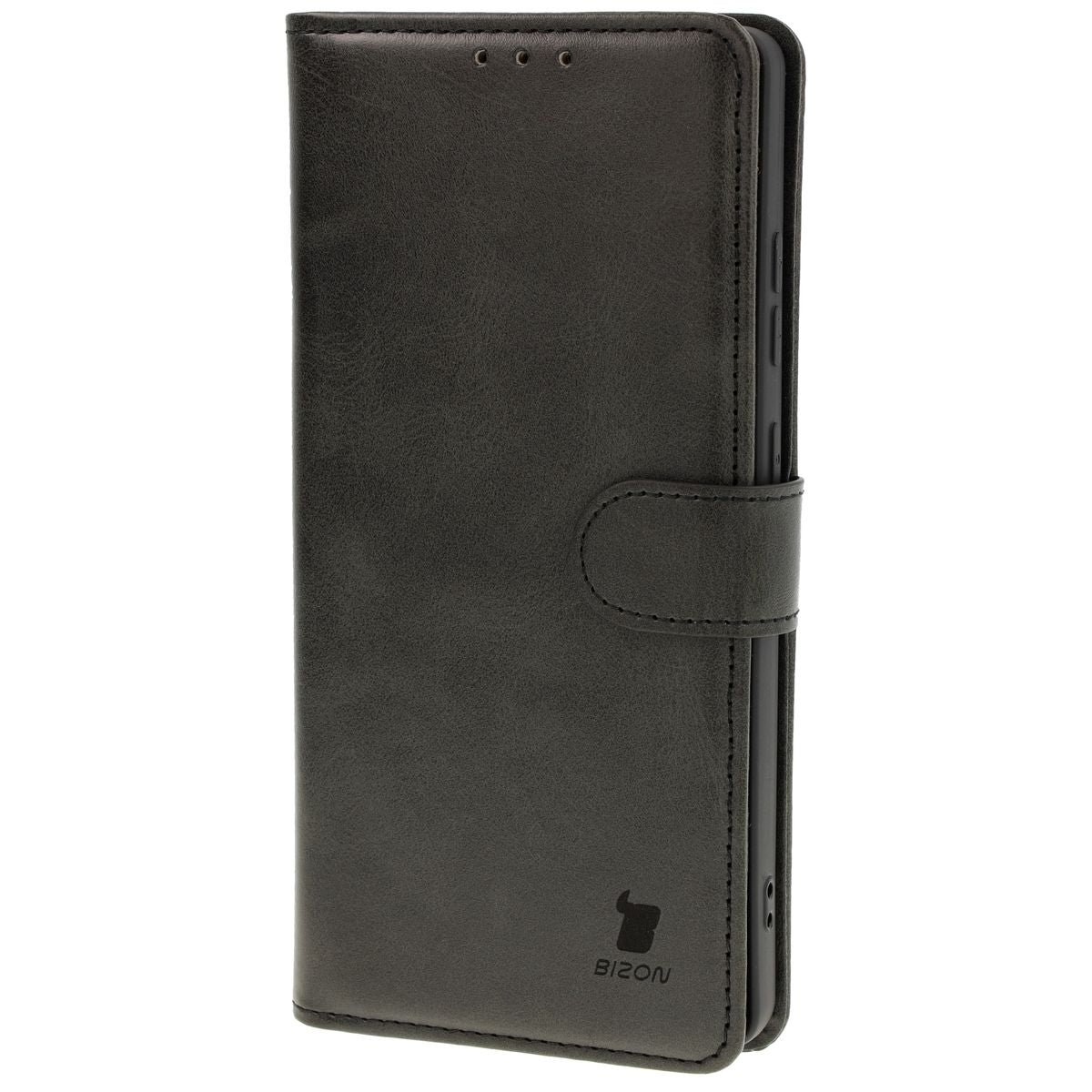 Handyhülle mit Klappe für Galaxy S25 Ultra, Bizon Case Pocket, Schwarz