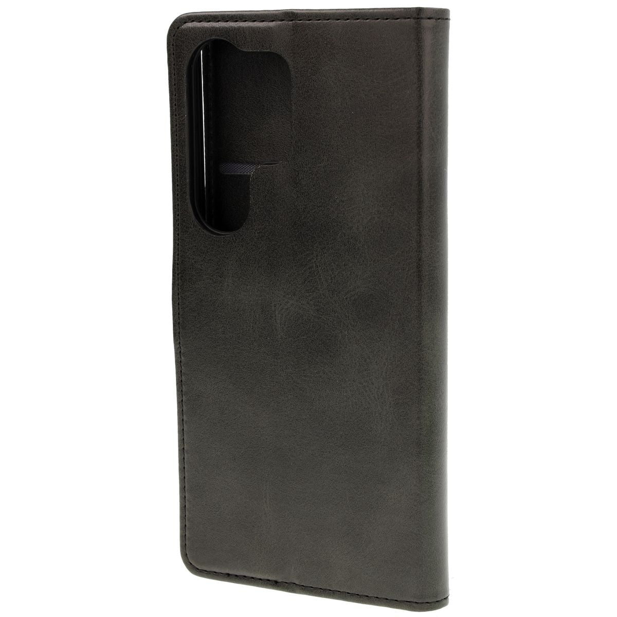Handyhülle mit Klappe für Galaxy S25 Ultra, Bizon Case Pocket, Schwarz