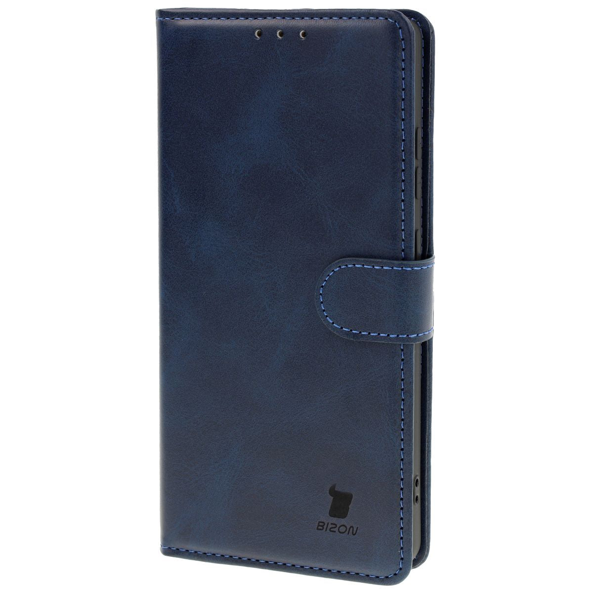 Handyhülle mit Klappe für Galaxy S25 Ultra, Bizon Case Pocket, Dunkelblau