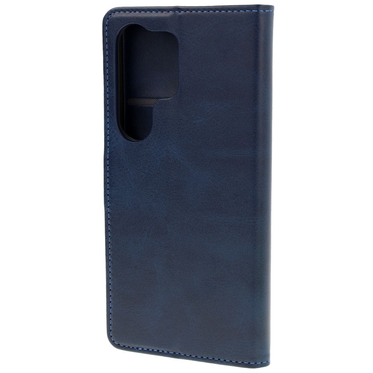 Handyhülle mit Klappe für Galaxy S25 Ultra, Bizon Case Pocket, Dunkelblau