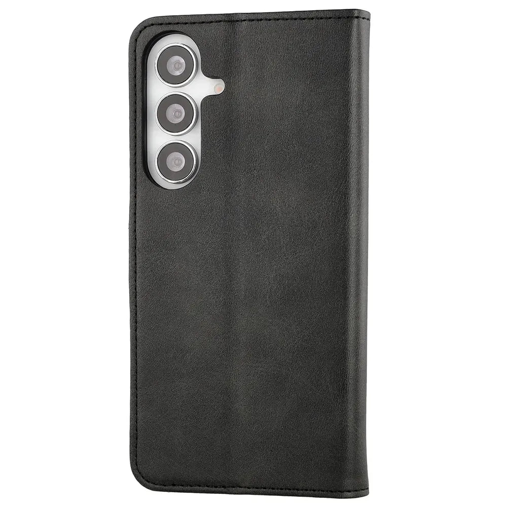 Handyhülle mit Klappe für Galaxy S26 FE / S25 FE, Bizon Case Pocket, Schwarz (4/6)