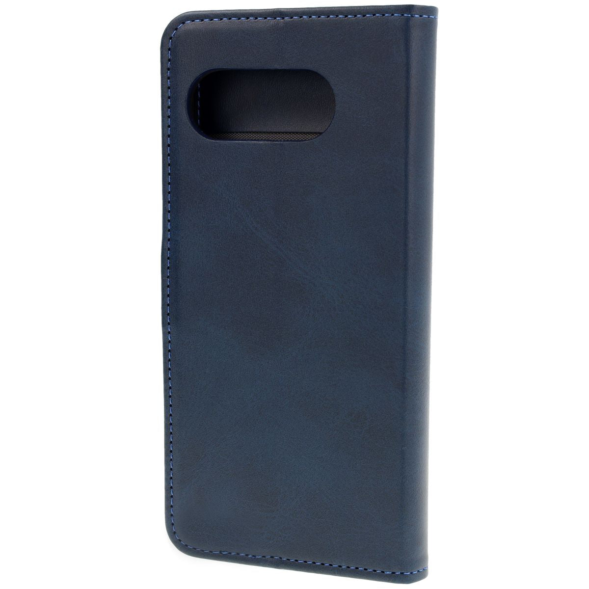 Handyhülle mit Klappe für Google Pixel 9a, Bizon Case Pocket, Dunkelblau
