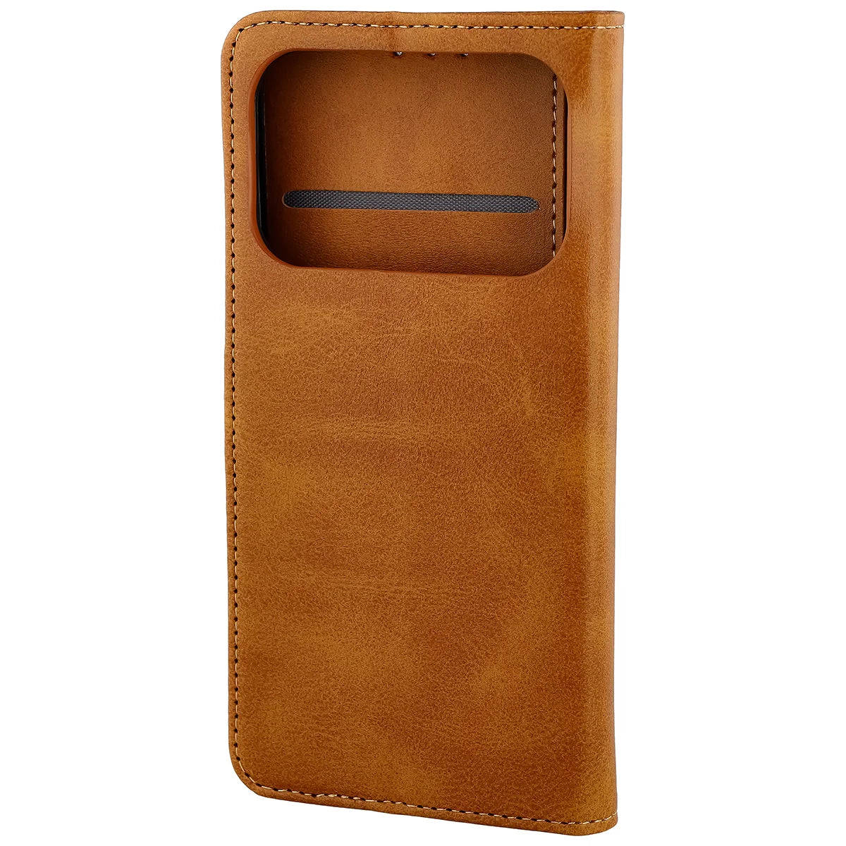 Handyhülle mit Klappe für Honor 600 5G / 600 Pro 5G, Bizon Case Pocket, Braun