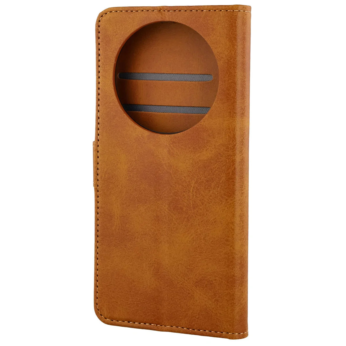 Handyhülle mit Klappe für Honor Magic8 Lite, Bizon Case Pocket, Braun
