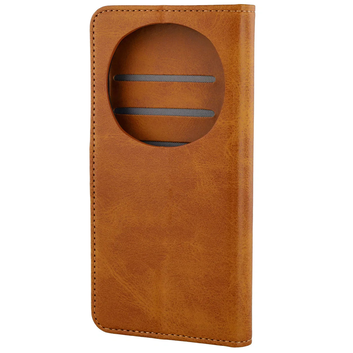 Handyhülle mit Klappe für Honor Magic8 Pro, Bizon Case Pocket, Braun