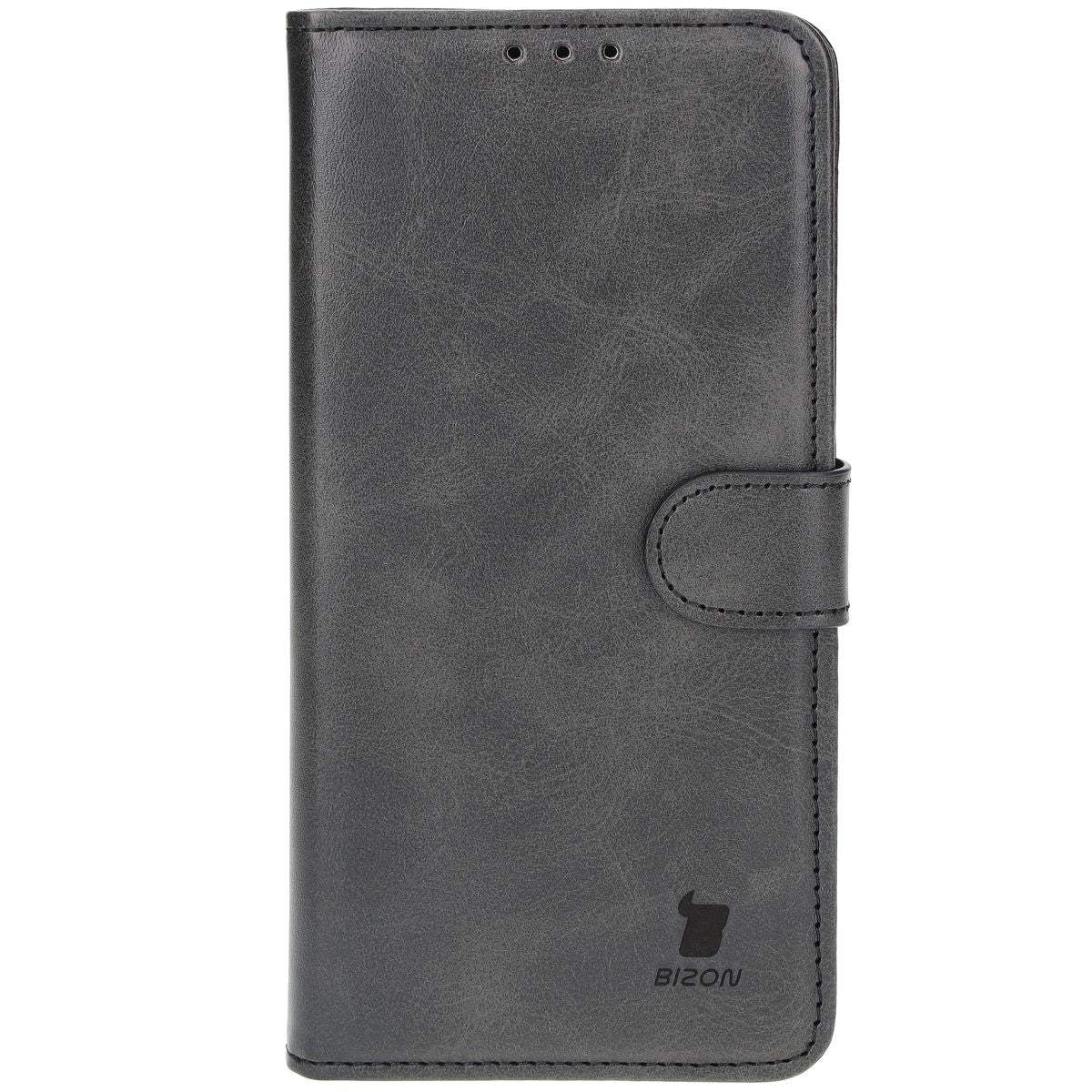 Handyhülle mit Klappe für iPhone 16 Plus, Bizon Case Pocket, Schwarz
