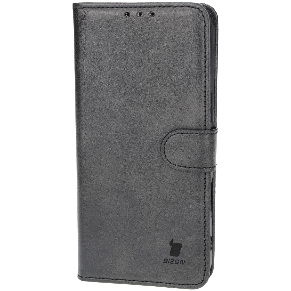 Handyhülle mit Klappe für iPhone 16 Plus, Bizon Case Pocket, Schwarz