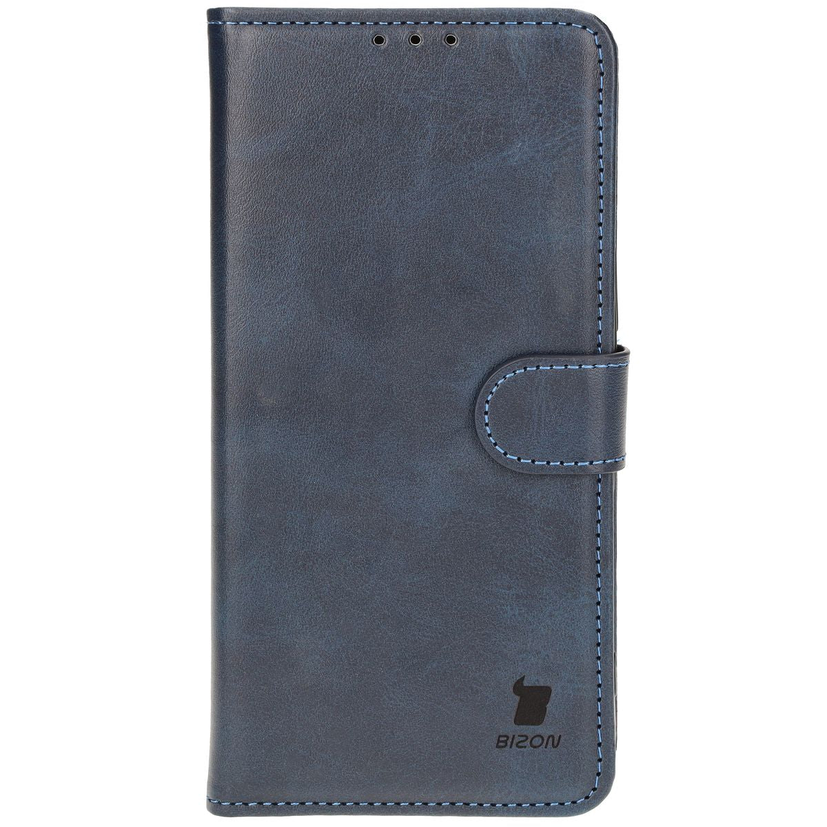 Handyhülle mit Klappe für iPhone 16 Plus, Bizon Case Pocket, Dunkelblau