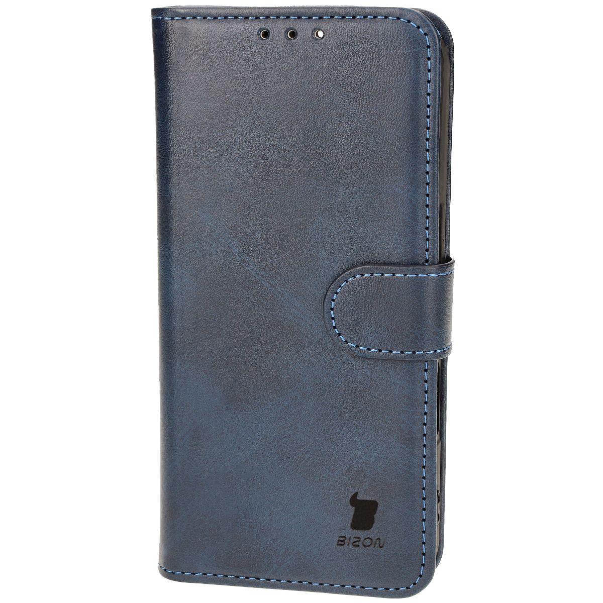 Handyhülle mit Klappe für iPhone 16 Pro, Bizon Case Pocket, Dunkelblau