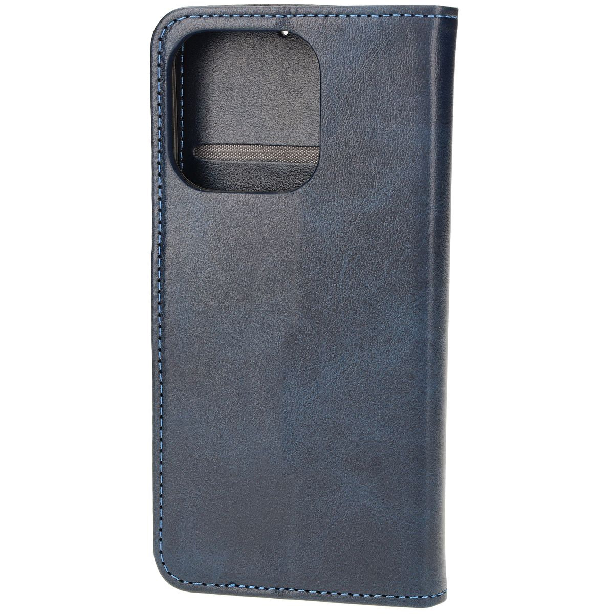 Handyhülle mit Klappe für iPhone 16 Pro, Bizon Case Pocket, Dunkelblau