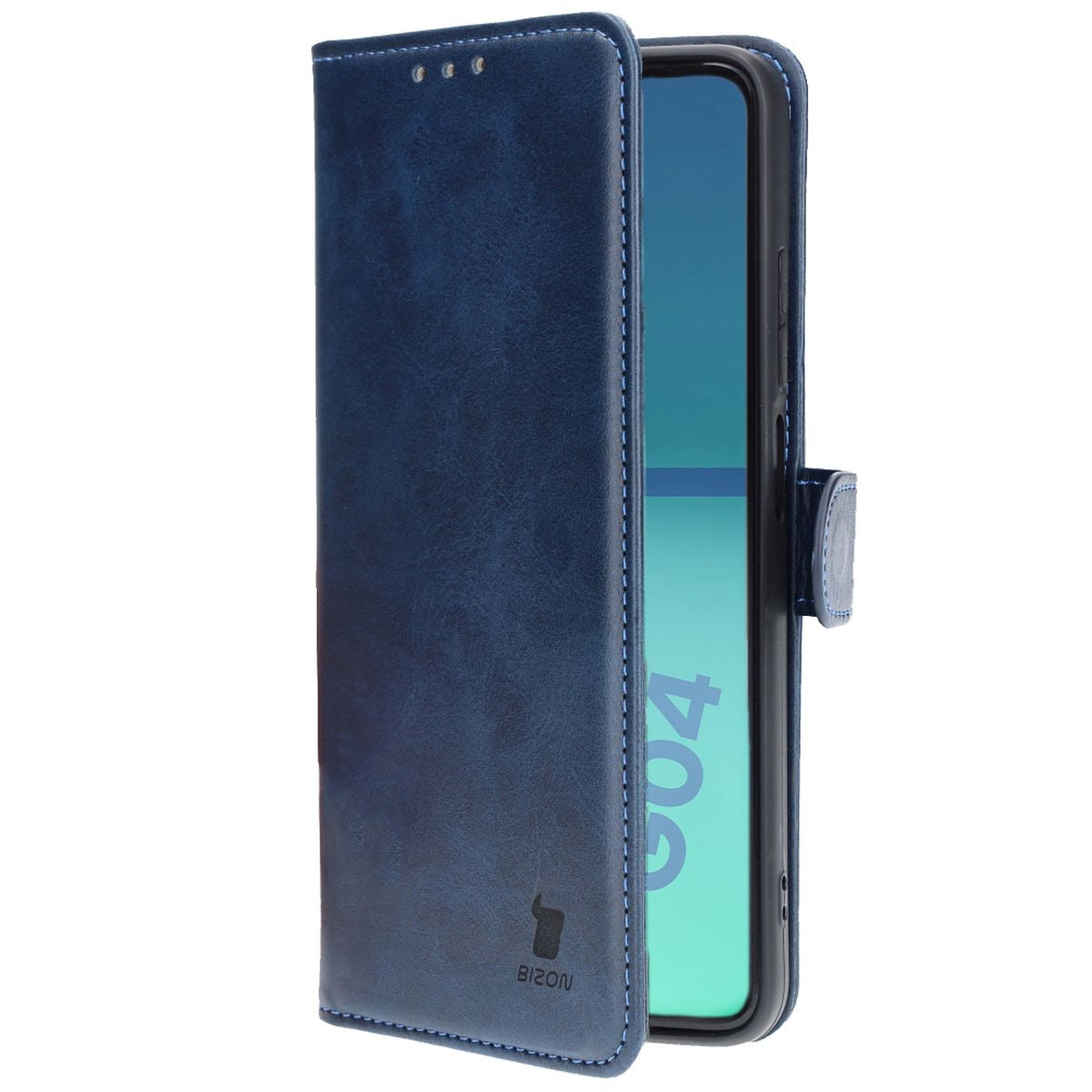 Schutzhülle für Motorola Moto G04/G24, Bizon Case Pocket, Dunkelblau