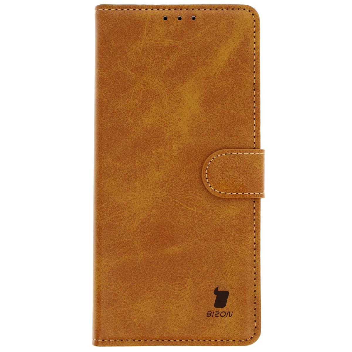 Handyhülle mit Klappe für Motorola Moto G35 5G, Bizon Case Pocket, Braun