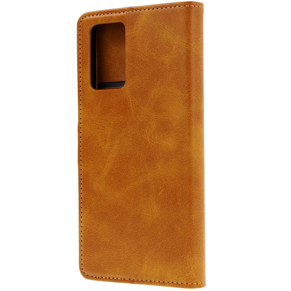 Handyhülle mit Klappe für Motorola Moto G35 5G, Bizon Case Pocket, Braun