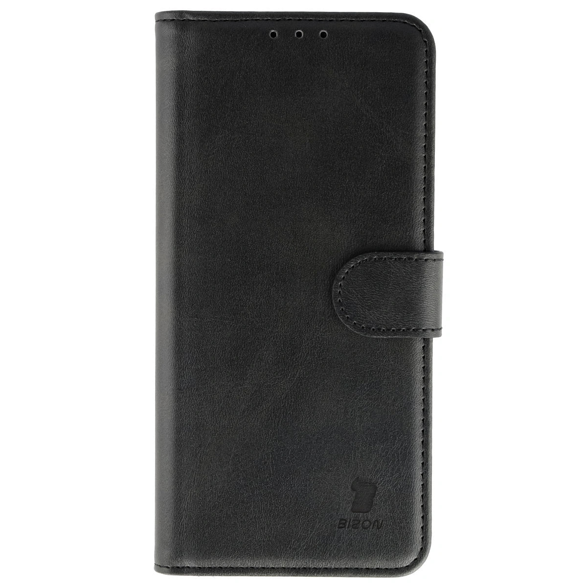 Handyhülle mit Klappe für Motorola Edge 50 Neo, Bizon Case Pocket, Schwarz