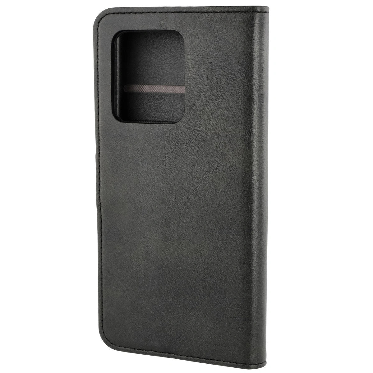 Handyhülle mit Klappe für Motorola Edge 50 Neo, Bizon Case Pocket, Schwarz