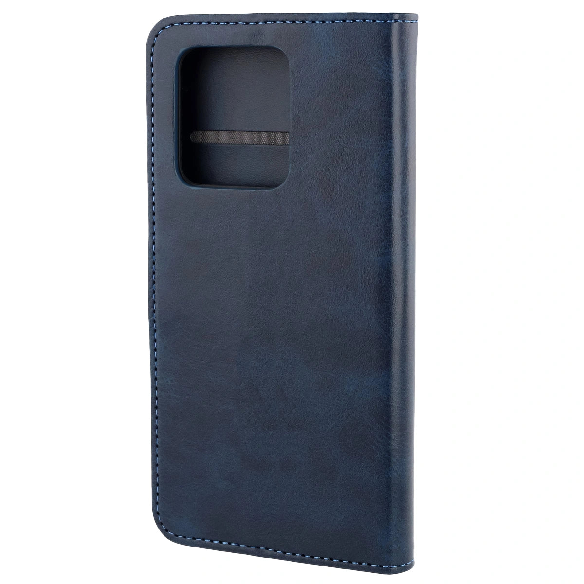 Handyhülle mit Klappe für Motorola Edge 50 Neo, Bizon Case Pocket, Dunkelblau