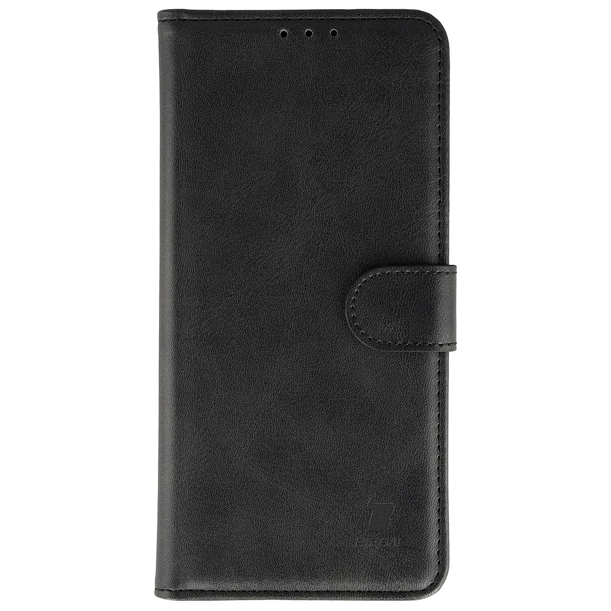 Handyhülle mit Klappe für Motorola Edge 70, Bizon Case Pocket, Schwarz