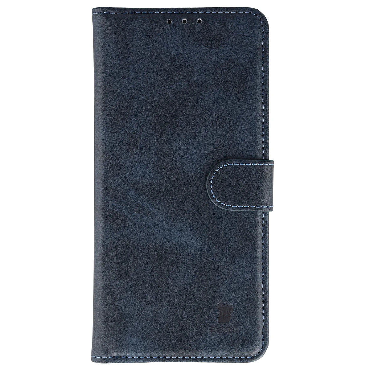 Handyhülle mit Klappe für Motorola Edge 70, Bizon Case Pocket, Dunkelblau