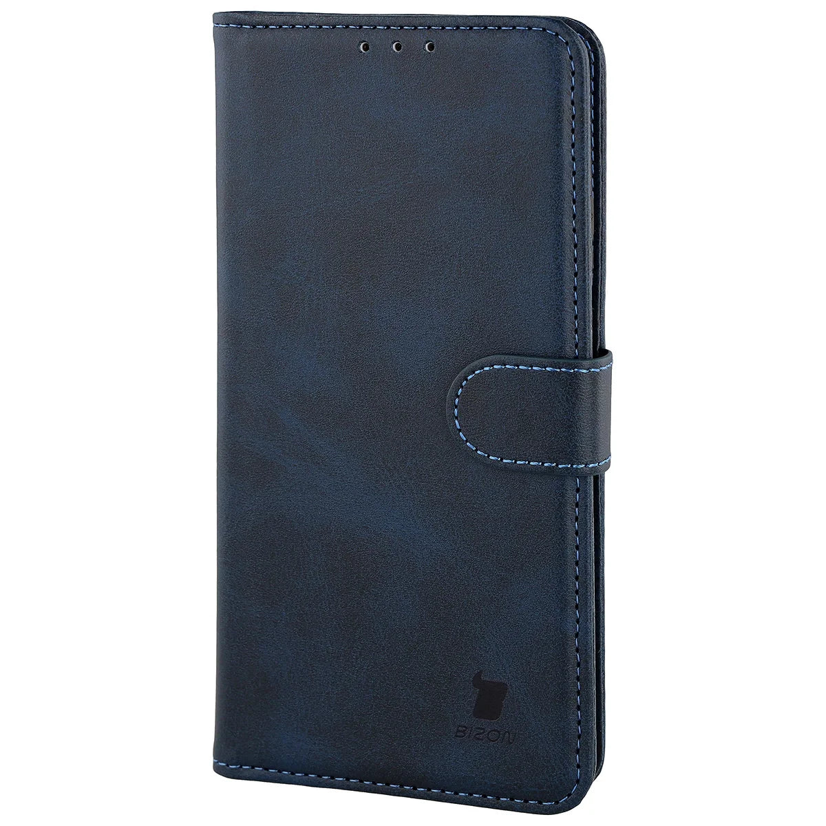 Handyhülle mit Klappe für Motorola Edge 70, Bizon Case Pocket, Dunkelblau