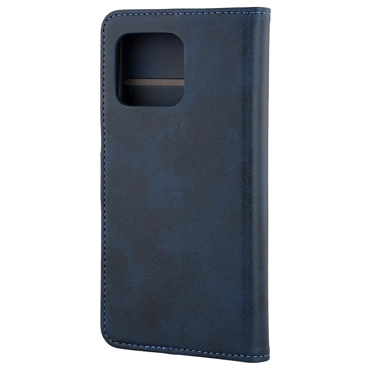 Handyhülle mit Klappe für Motorola Edge 70, Bizon Case Pocket, Dunkelblau