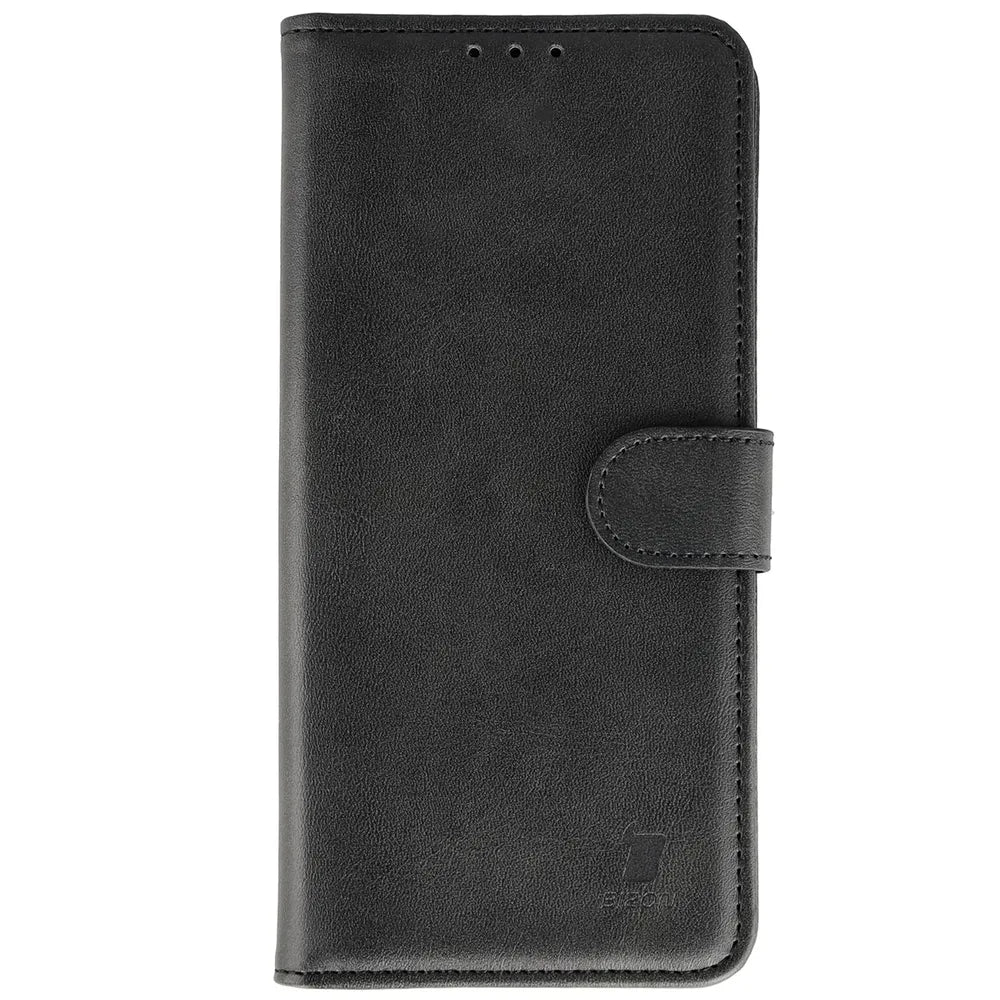 Handyhülle mit Klappe für Motorola Edge 70 Max, Bizon Case Pocket, Schwarz (2/6)