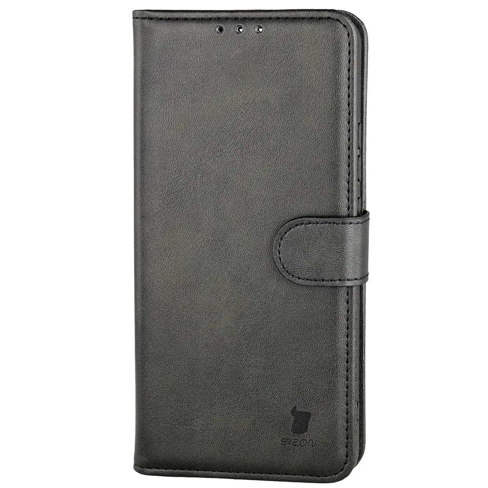 Handyhülle mit Klappe für Motorola Edge 70 Max, Bizon Case Pocket, Schwarz (3/6)