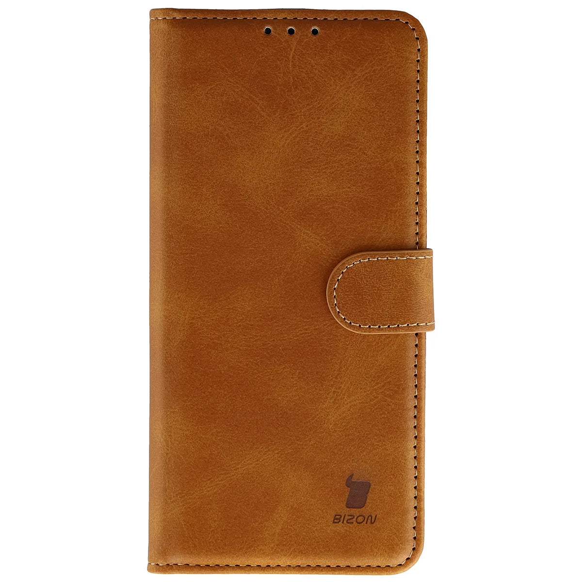 Handyhülle mit Klappe für Motorola Moto G67 5G / G77 5G, Bizon Case Pocket, Braun