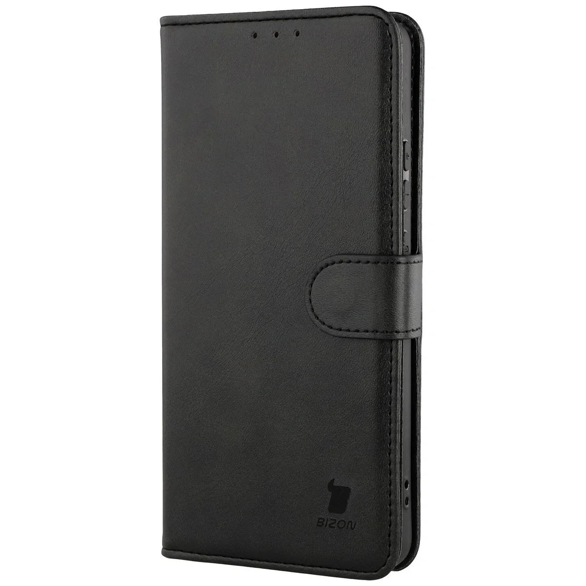 Handyhülle mit Klappe für Motorola Moto G86 Power 5G, Bizon Case Pocket, Schwarz