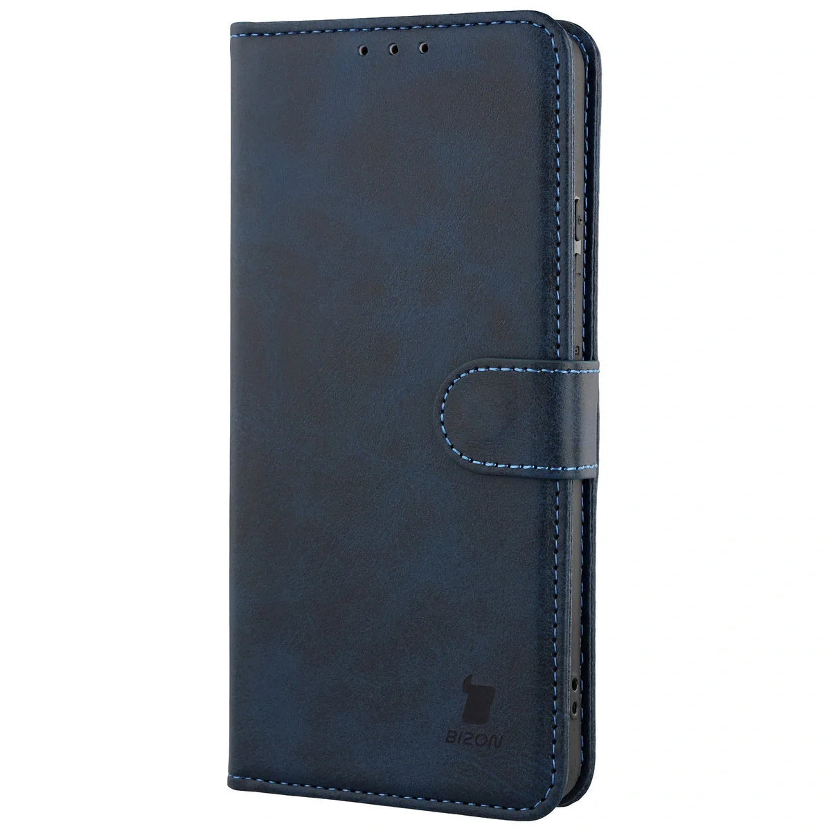 Handyhülle mit Klappe für Motorola Moto G86 Power 5G, Bizon Case Pocket, Dunkelblau