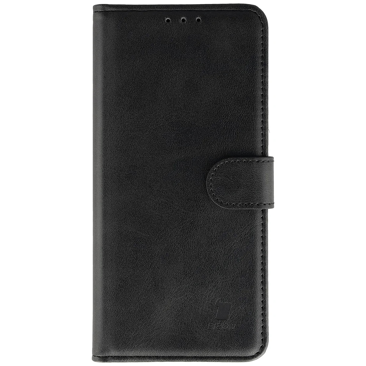 Handyhülle mit Klappe für Motorola Signature, Bizon Case Pocket, Schwarz