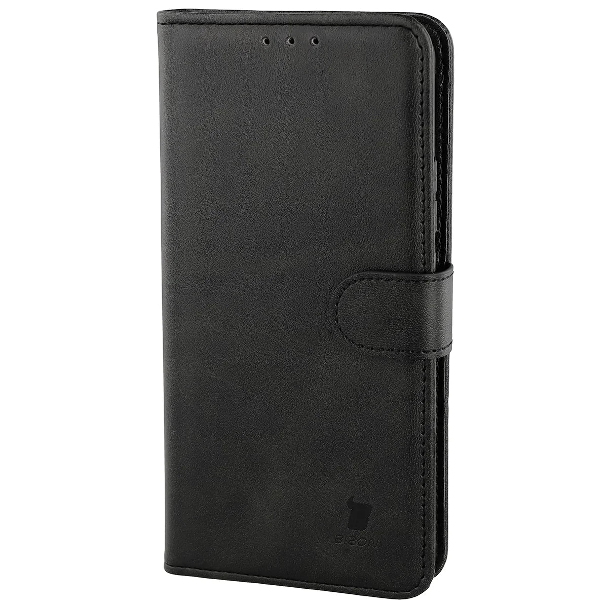 Handyhülle mit Klappe für Motorola Signature, Bizon Case Pocket, Schwarz
