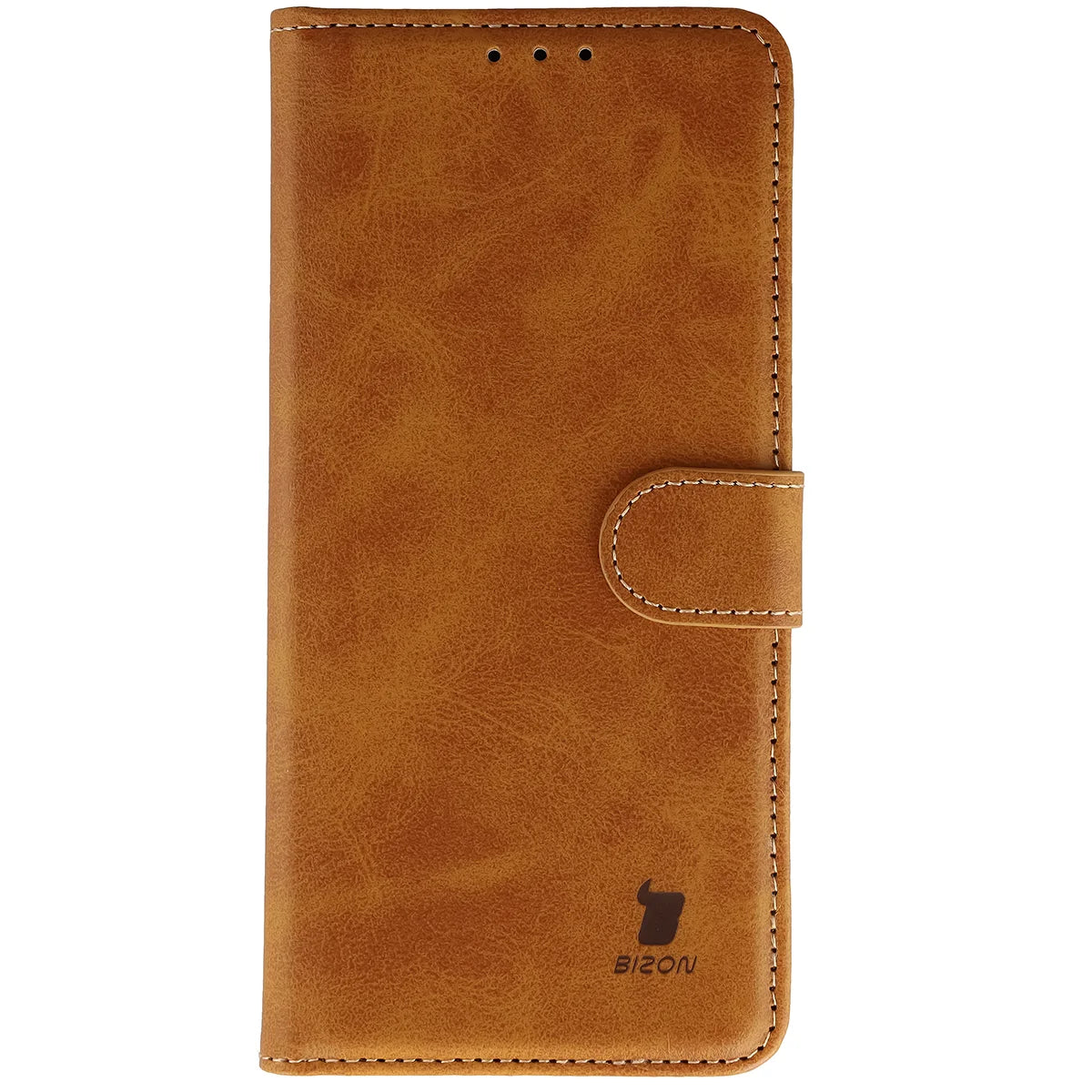 Handyhülle mit Klappe für Motorola Signature, Bizon Case Pocket, Braun