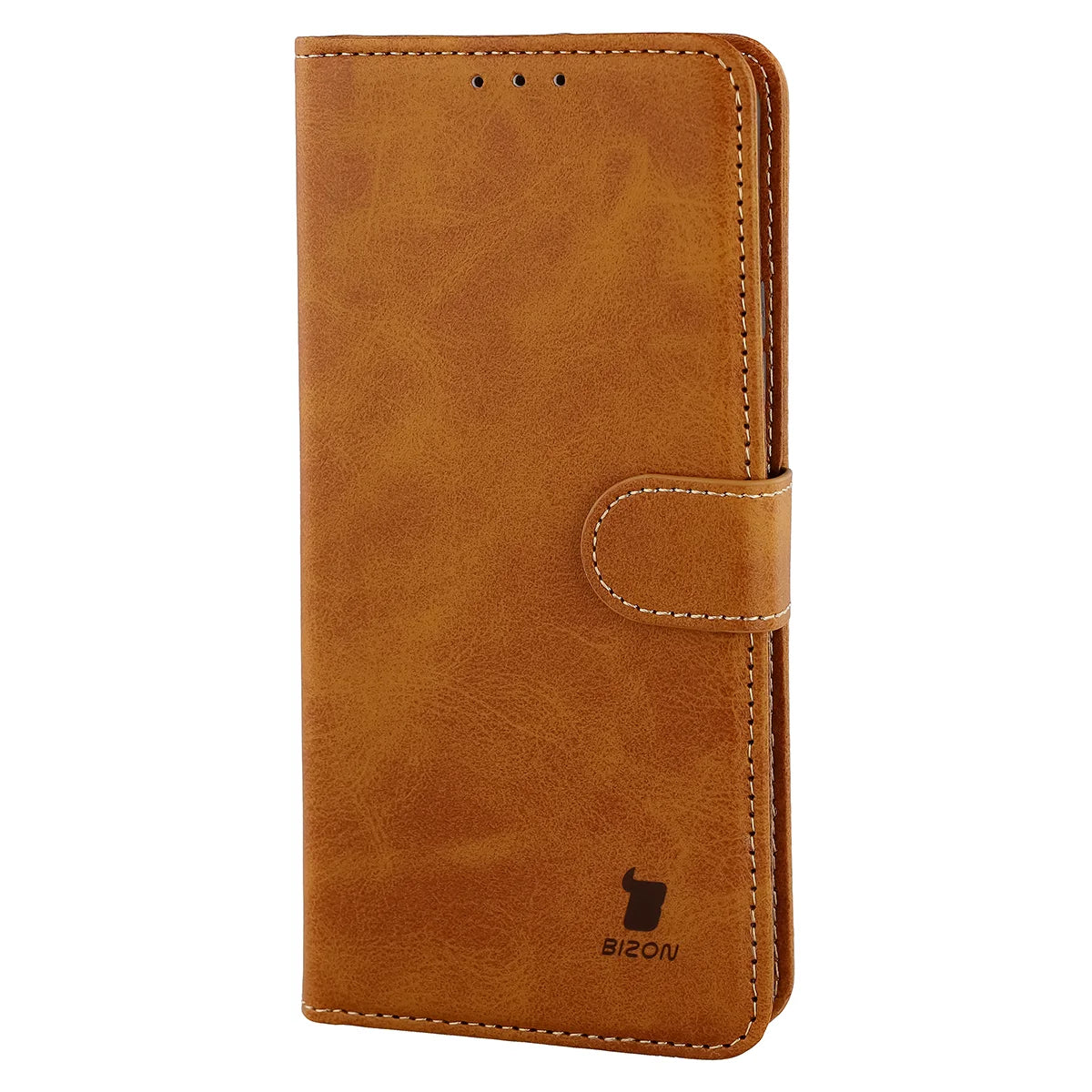 Handyhülle mit Klappe für Motorola Signature, Bizon Case Pocket, Braun