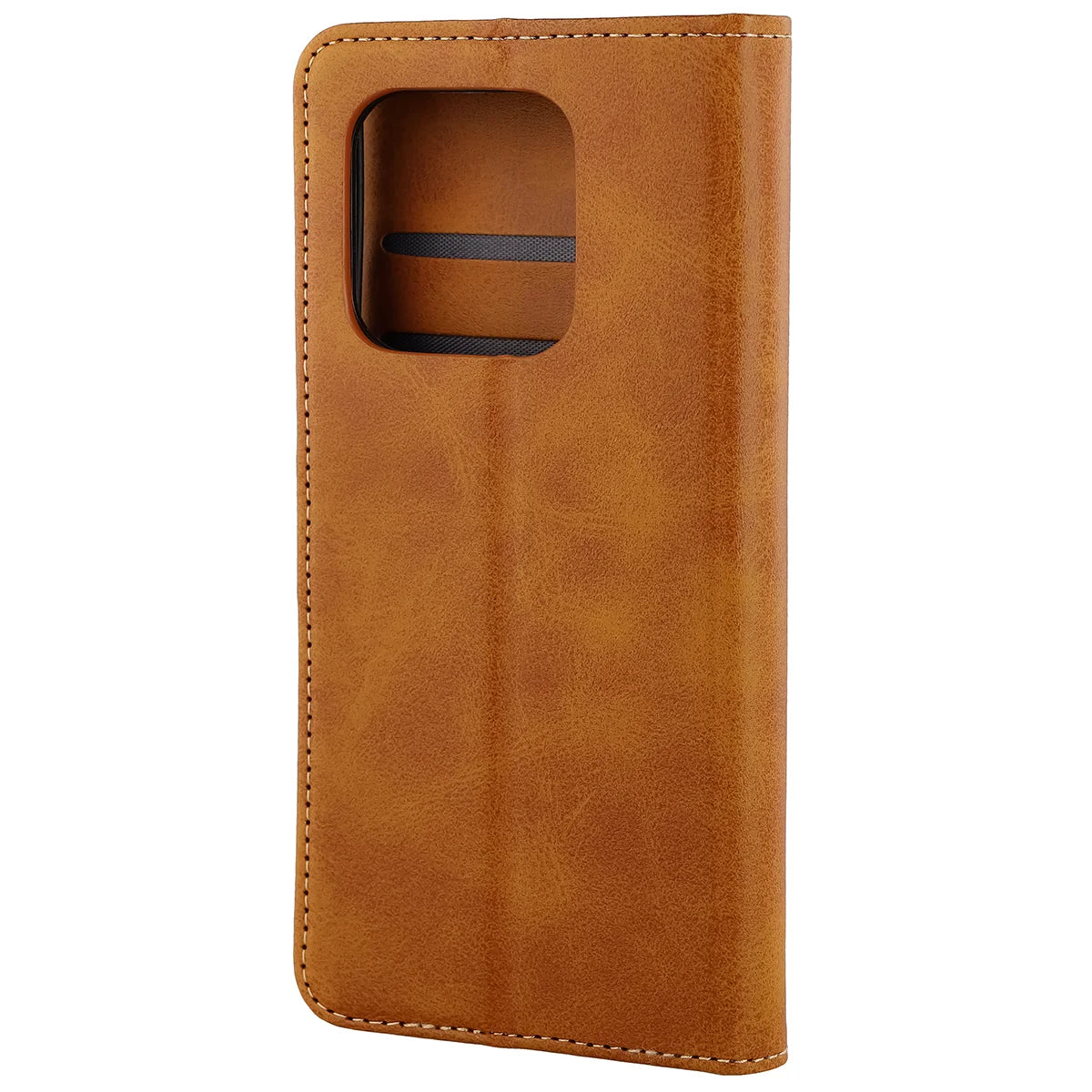 Handyhülle mit Klappe für Motorola Signature, Bizon Case Pocket, Braun