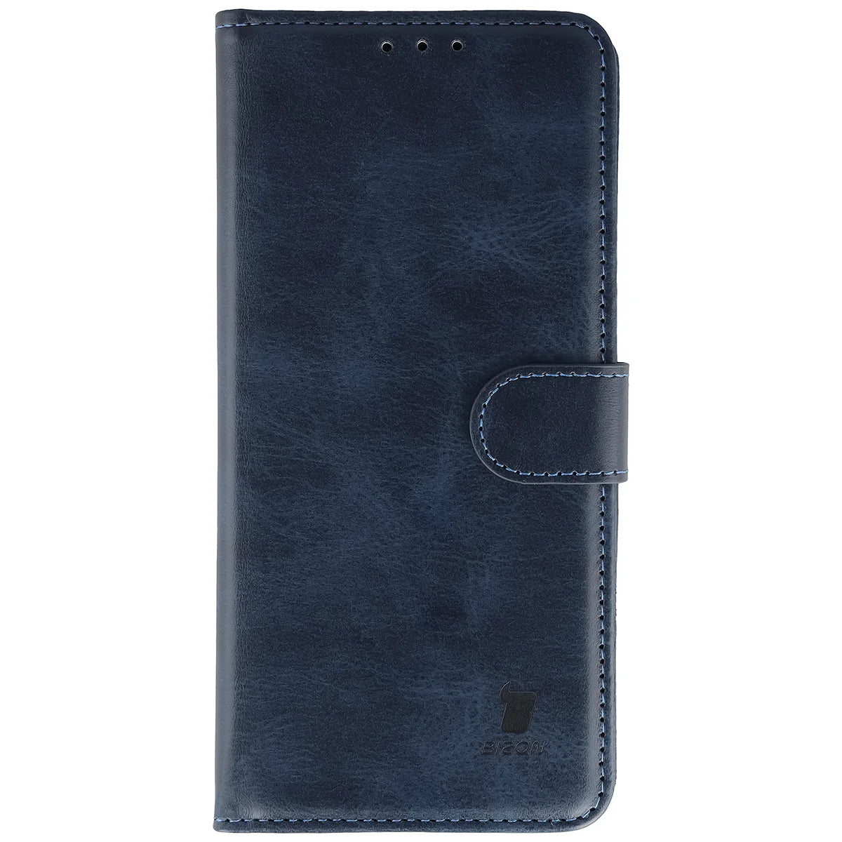 Handyhülle mit Klappe für Motorola Signature, Bizon Case Pocket, Dunkelblau