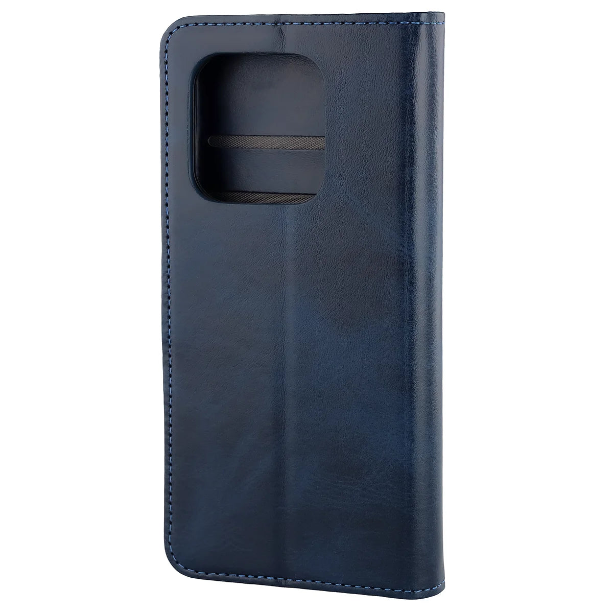 Handyhülle mit Klappe für Motorola Signature, Bizon Case Pocket, Dunkelblau