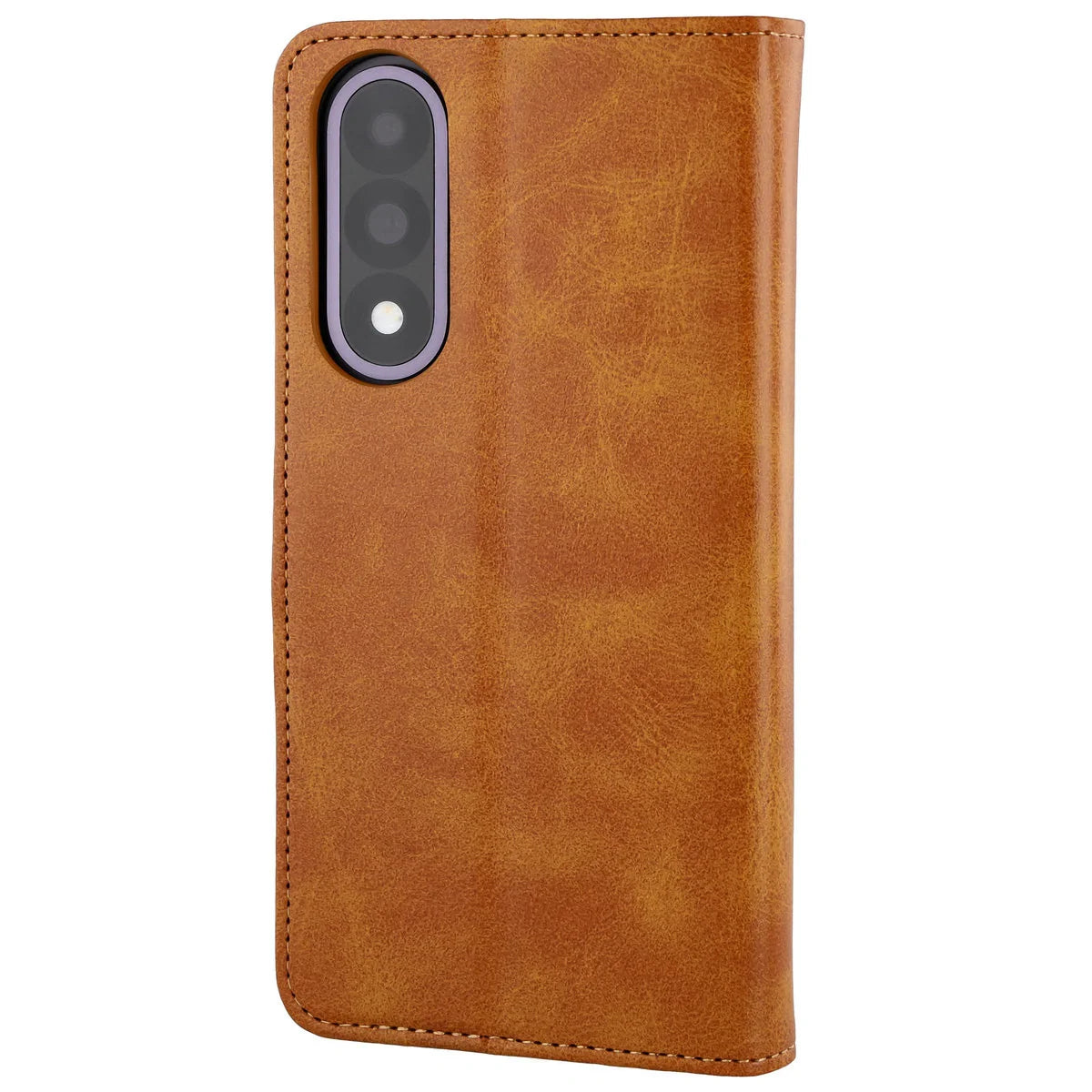 Handyhülle mit Klappe für OnePlus Nord 5, Bizon Case Pocket, Braun